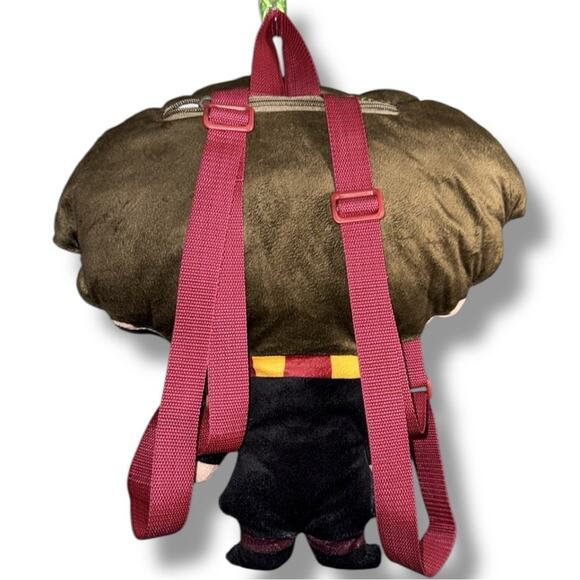 Wizarding World of Harry Potter plush backpack and adjustable straps back pocket - Picture 8 of 9